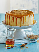Honey cake with marzipan