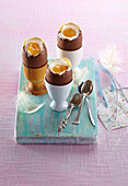 Stuffed chocolate eggs