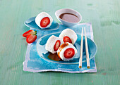 Strawberry sushi