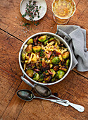 Spaetzle with Brussels sprouts