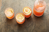 Grapefruit lemonade with vanilla