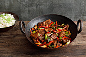 Thai-style venison from the wok