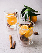 Mandarinen-Heißgetränk mit Zimt