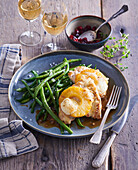 Chicken breast with pineapple and green beans