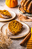 Pumpkin babka with cinnamon and hazelnuts (vegan, gluten free)