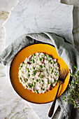 Risotto with Peas and Bacon