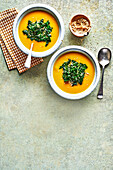 Miso and butternut soup