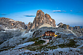Büllelejochhütte, Three Peaks district, South Tyrol, Italy