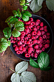 Fresh raspberries