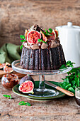 Chocolate fig bundt cake
