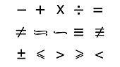 Mathematics symbol, Illustration