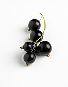 Close-up of bunch of blackcurrants