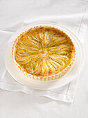 Pear and anise tart with ginger crust