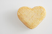 Heart-shaped coeur de rollot cow's milk cheese