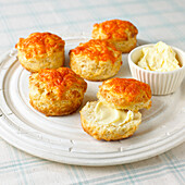 Three cheese scones