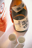 Bottle of Japanese rice wine