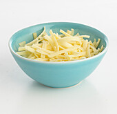 Bowl of grated cheese