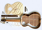 Parts of an acoustic guitar