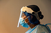 Healthcare worker wearing PPE