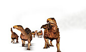 Scelidosaurus dinosaurs, illustration