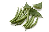 French beans with leaves
