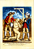 Public humiliation, tarring and Feathering, 1774