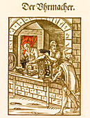 Clockmaker, medieval tradesman