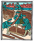 Timber haulers, illustration