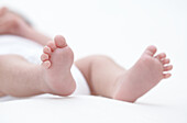 Feet of baby girl