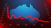 Australian interest rates and inflation, illustration
