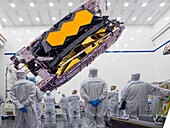 James Webb telescope being prepared for transportation