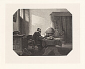 Adrian Metius, Dutch astronomer, 19th century illustration