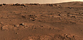 Panorama of Perseverance's first drill site, Mastcam-Z image
