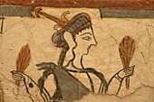 Mycenaean fresco of woman.