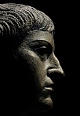 Emperor Nero, bronze head.