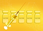 Vaccination scheme, conceptual illustration