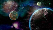 Extrasolar planet, illustration