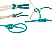 Assortment of nautical knots