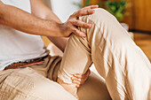 Traditional Thai leg massage
