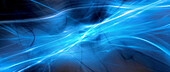 Blue glowing plasma, illustration