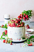 Strawberry vanilla cake
