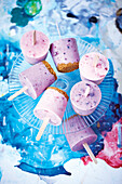 Frozen yoghurt cheesecake lollies