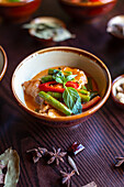 Thai panang curry with chicken