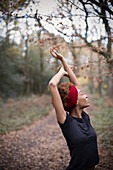 Young woman in park