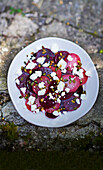 Heirloom beetroot and feta salad