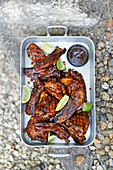 Ginger beer chicken and ribs