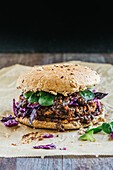 Vegan black bean burger