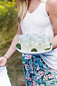 White gazpacho with green grapes and olive oil (cold almond soup)