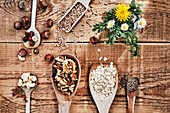Vegane Basics - Nüsse, Kerne, Getreide, Getreideflocken