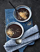 Vegan Coconut Chocolate Pudding with Tonka Beans